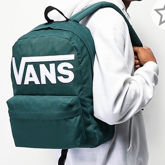 vans old skool backpack green